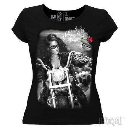 Ride or Die chick - motoros női póló
