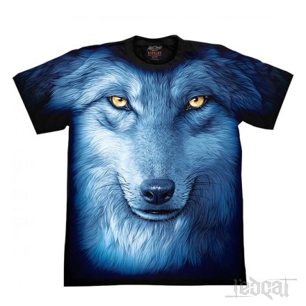 Blue Wolf Full mintás póló