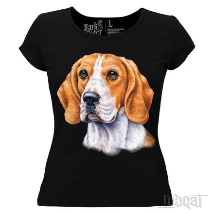 Beagle kutyás női póló