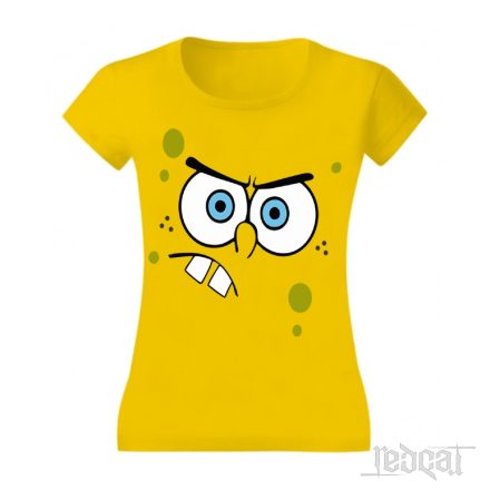 SpongeBob angry face - SpongyaBob női póló