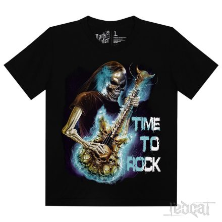 Time to Rock - Csontváz gitárral póló