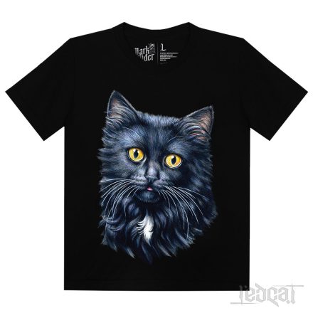Fekete macskás póló