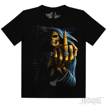 Reaper's Middle Salut - kaszás mintás póló