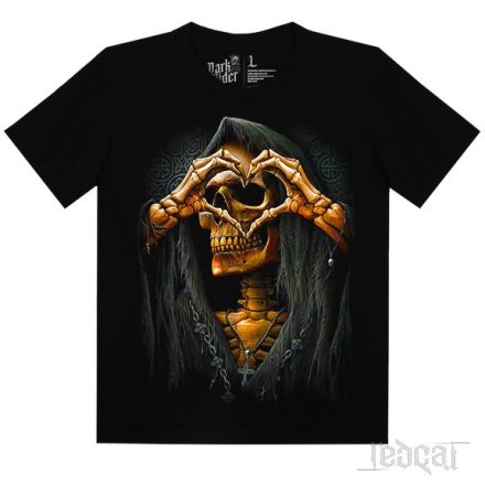 Love - koponyás póló