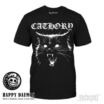 Cathory - macskás zenekaros póló