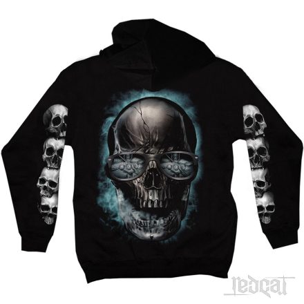 Gambling Skull - Koponyás kapucnis pulóver