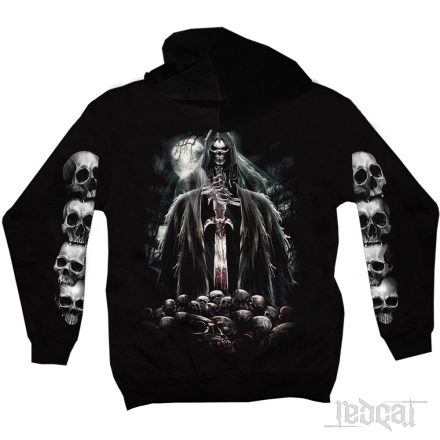 The Death - A halál koponyás kapucnis pulóver