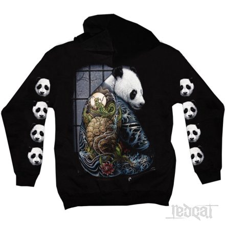 Tattoed Panda - Pandás kapucnis pulóver