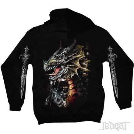 Wrath of the Dragon - Sárkányos kapucnis pulóver