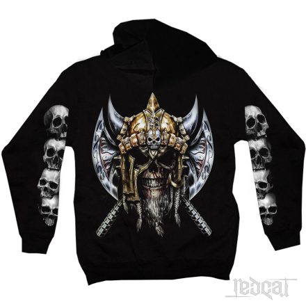Viking Skull - Viking koponyás kapucnis pulóver