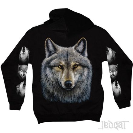 Wolf - Farkasos kapucnis pulóver