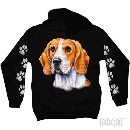 Beagle kutyás kapucnis pulóver