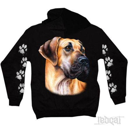 Német Dog kutyás kapucnis pulóver