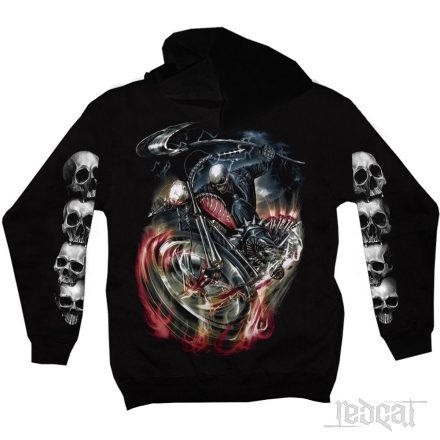 Skeleton Rider - motoros kapucnis pulóver