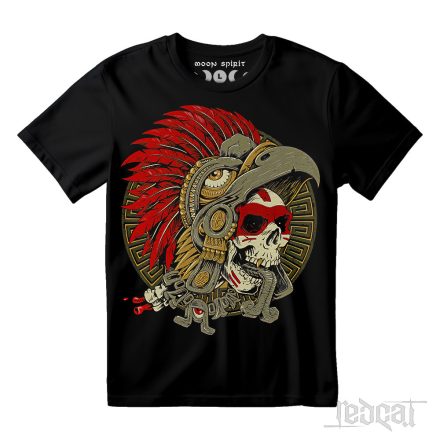 Aztec Eagle Warrior - koponyás póló
