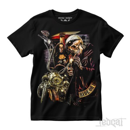 Skeleton Rider - motoros póló