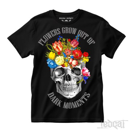 Flowers - koponyás póló
