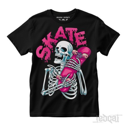 Skate - koponyás póló