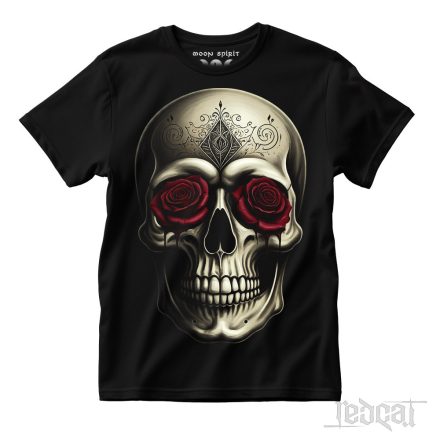 Skull and Roses koponyás póló