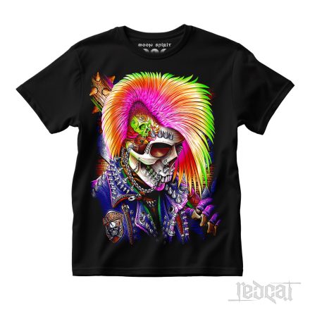 Psychobilly Skeleton Rider - Csontváz motoros póló