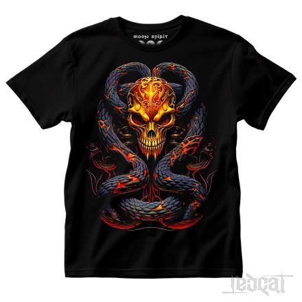 Serpent Skull - kígyó mintás póló