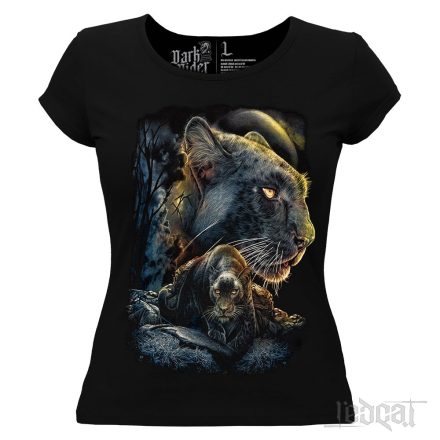 Black Panthers - Fekete párducos női póló