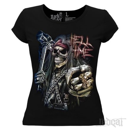 Hell Time Skeleton - Csontvázas női póló