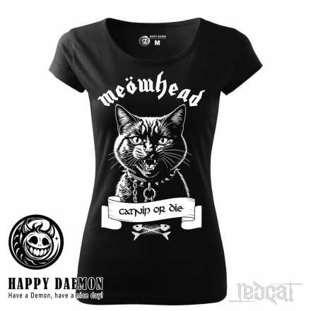 Happy Daemon - Meöwhead - Catnip or die női póló