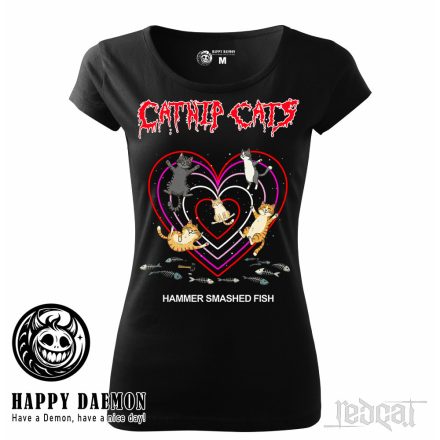 Happy Deamon - Catnip Cats - Hammer smashed fish női póló