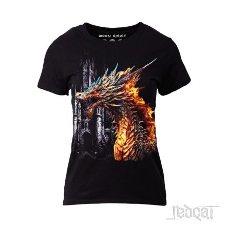 Blazing Dragon - sárkányos női póló