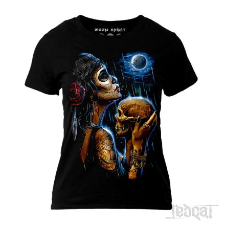 La Catrina con cráneo - Koponyás női póló